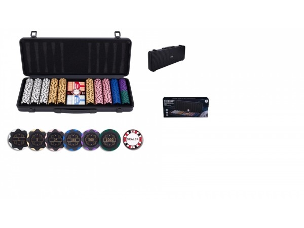 Poker-set 500 Exclusive, nominellt värde | Papper & Emballage - Kuvert & påsar - Övriga | GameStuff