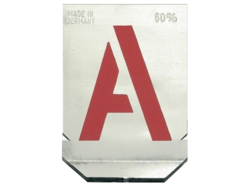 Alarm Werkzeuge 56036884 Buchstabenschablonen