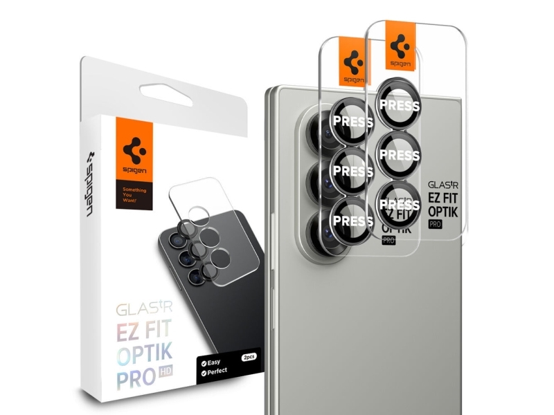 Spigen Glas.Tr Ez Fit Optik Pro Hd, Samsung, Galaxy Z Fold 7, Schwarz, 2 Stück(E)