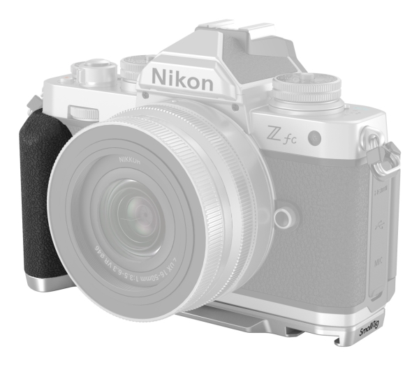 Smallrig 3480, Håndgreb Til Digitalt Kamera, Nikon, Z Fc, Sort, Sølv, Aluminium, Silikone, 141 Mm