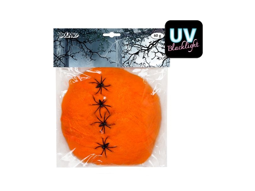 Orange spindelvæv, 60 g | Belysning - Annan belysning - Ljusslingor | GameStuff
