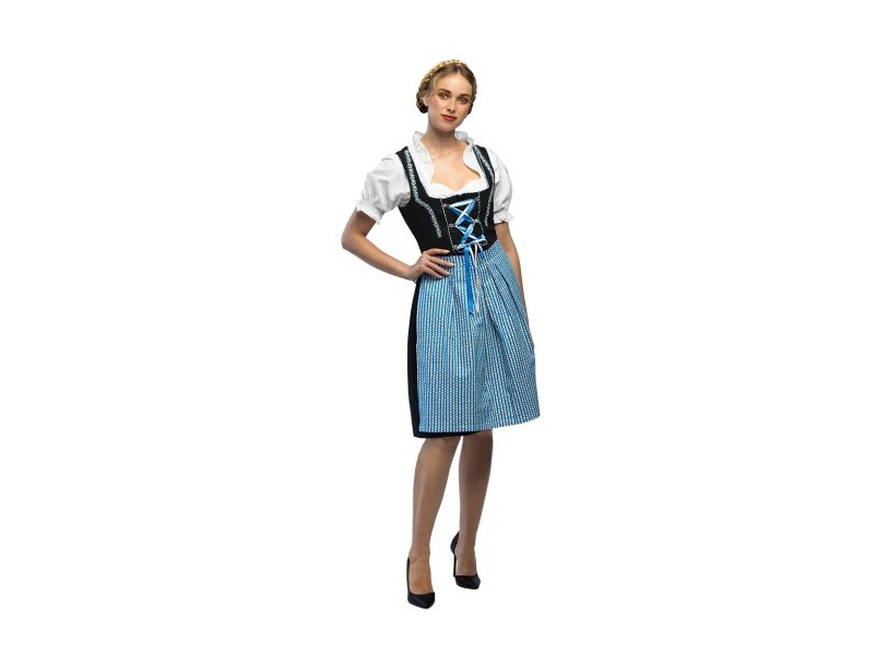 Tiroler Kleid Mit Blauer Schürze