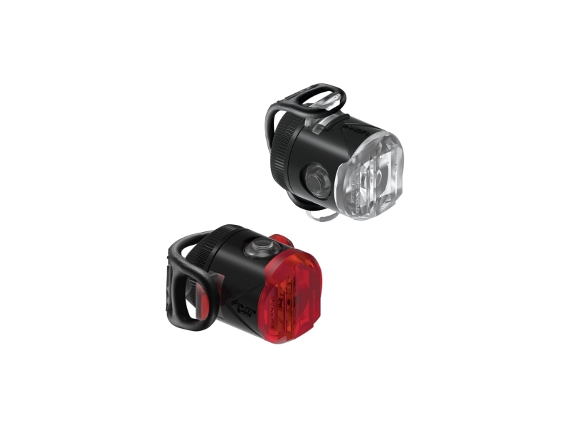 Lezyne Femto Usb Drive Pair, Baglys + Forlys (Sæt), Sort, Ipx7, Led, Nat, Blinkende Lys, Kontinuerligt Lys