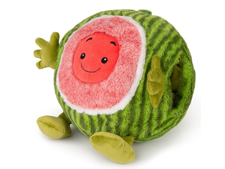 Noxxiez Kæmpe Bamse, Håndvarmer Og Pude - Vandmelon