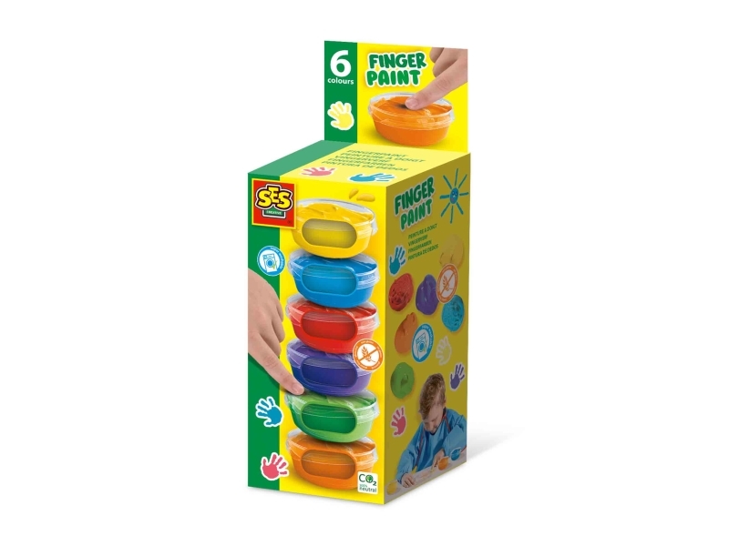 SES Creative 00398, Blå, Grön, Orange, Lila, Röd, Gul, Tvättbar, Glutenfri, 45 ml | Övriga | GameStuff
