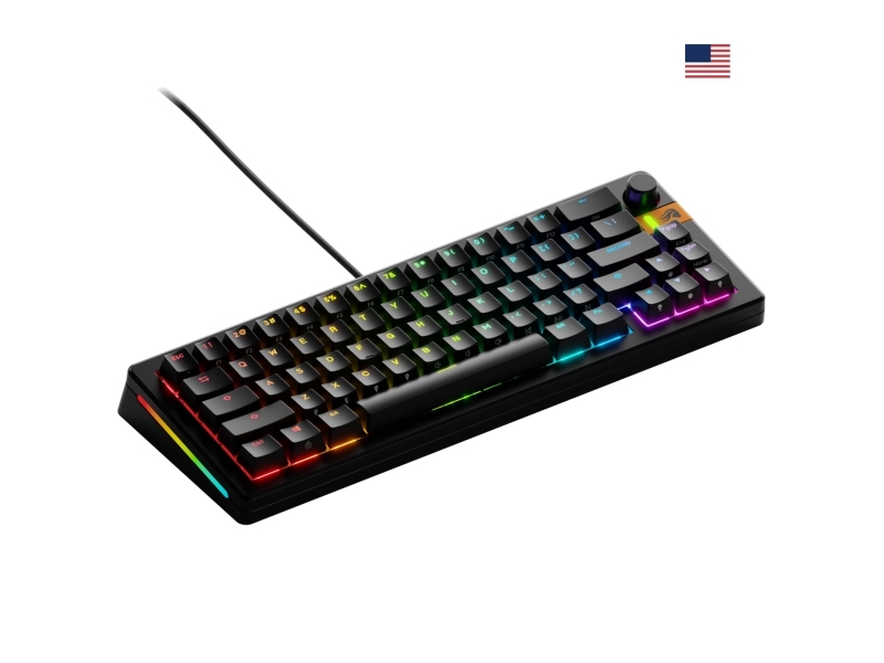 Glorious Gaming Gmmk 3 He 65% Prebuilt, Ledningsført, Usb, Mekanisk, Qwerty, Rgb Led, Sort