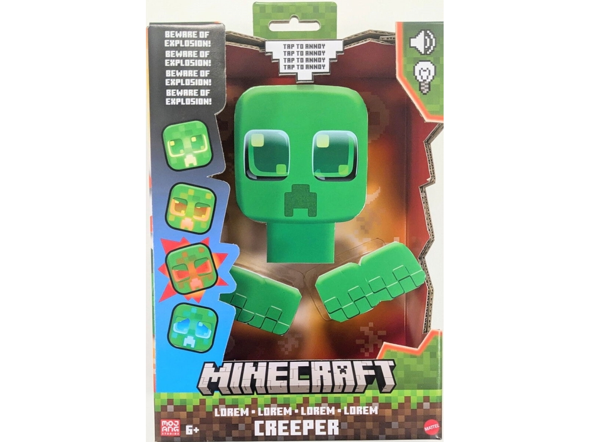 Minecraft - My Pet Creeper - Interaktiv Figur Med Lyd Og Lys