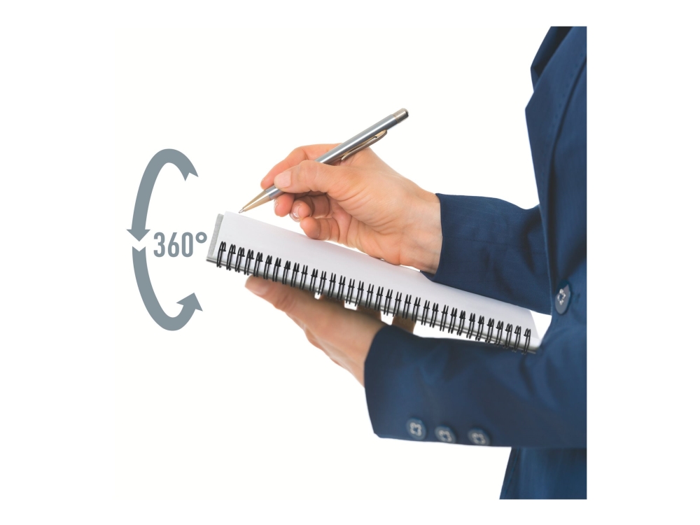 Leitz Office - Anteckningsblock - trådbunden - A5 (148 x 210 mm) - 90 ark / 180 sidor - fyrkantig - blå - polypropylen (PP) | Papper & Emballage - Kalendrar & Anteckningsböcker - Anteckningsböcker | GameStuff