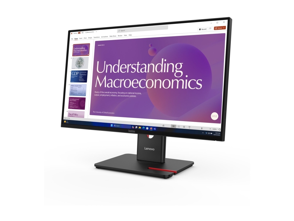 Lenovo Thinkvision T24d-40 - Led-Skærm - 24" (23.8" Til At Se) - 1920 X 1080 Full Hd (1080P) @ 120 Hz - Ips - 250 Cd/M² - 1500:1 - 4 Ms - Hdmi, Displ