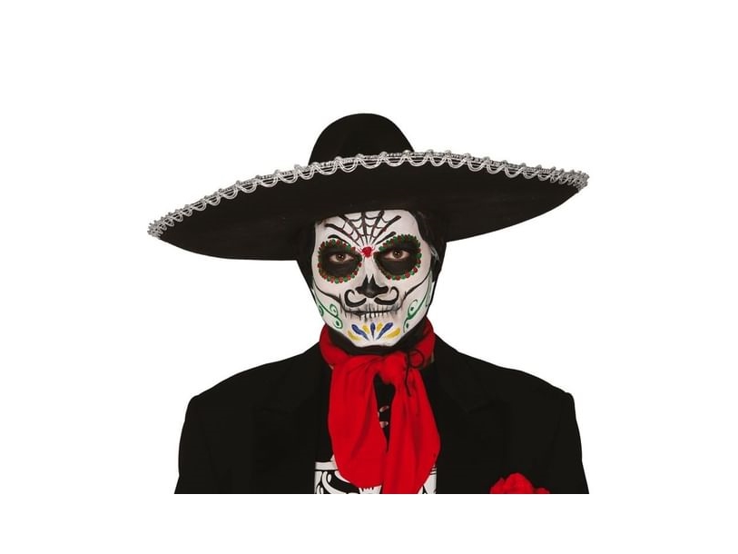 Sort Sombrero, 55 Cm