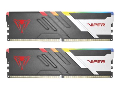 Patriot Memory Viper Venom , 32 GB, 2 x 16 GB, DDR5, 288-pin DIMM, musta, Valkoinen