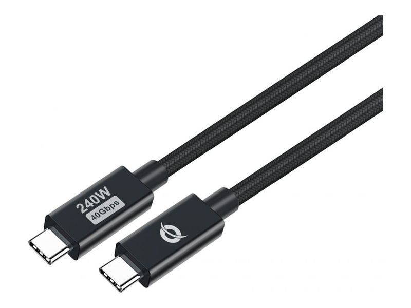 Conceptronic - Usb-Kabel - Usb-C (Han) Til Usb-C (Han) - Usb4 Gen 3 - 48 V - 5 A - 1.2 M - 8K60 Hz Support, Usb Power Delivery (240 W), Op Til 40 Gbp