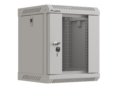 Lanberg WF11-3306-10S, Seinään asennettava laitekehikko, 6U, 30 kg, Näppäinlukko, Kotelon kiskot, Tehostunut kaapelinhallinta