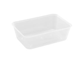 Bakke 750 ml 175 x 120 x 52 mm nudelbakke til mikroovn PP klar,50 stk x 50 stk/ps - (50 stk.)