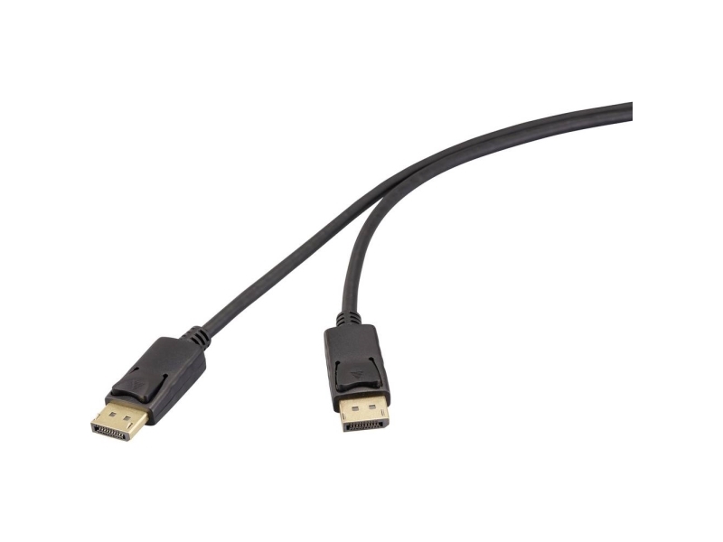 Renkforce Displayport Tilslutningskabel Displayport-Stik, Displayport-Stik 2.00 M Sort Rf-6830474 4K Uhd Displayport-Kabel