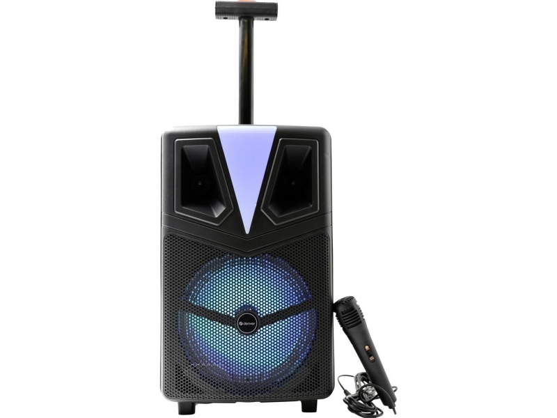 Denver TSP-307 Bluetooth® -højttalere Bærbar, USB, SD, Inkl. holder, AUX Sort