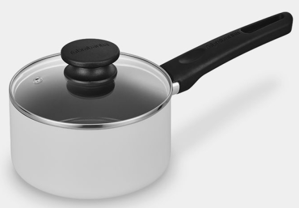Brabantia Indu+, 1,5 L, Rund, Hellgrau, Aluminium, Keramik, Schwarz