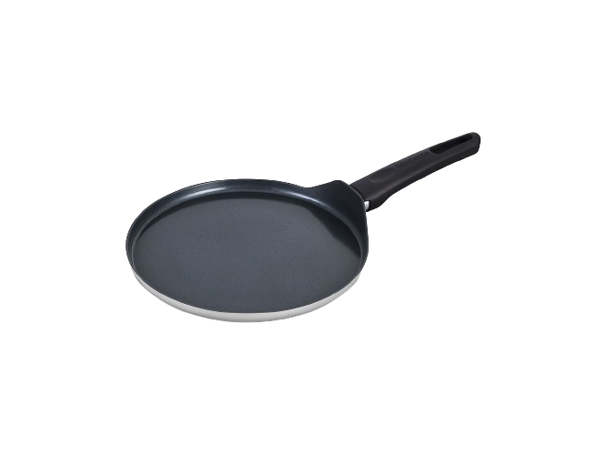 Brabantia Indu+, Rund, Pfannkuchenpfanne, Grau, Keramik, Aluminium, Keramik, Elektro, Gas, Induktion