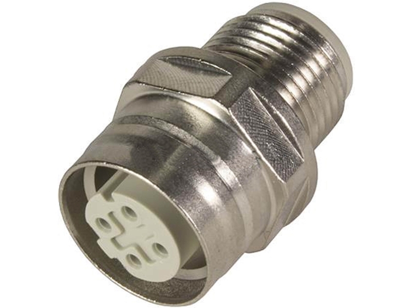 Harting 4 Pole M12 Socket To 4 Pole M12 Plug Adapter