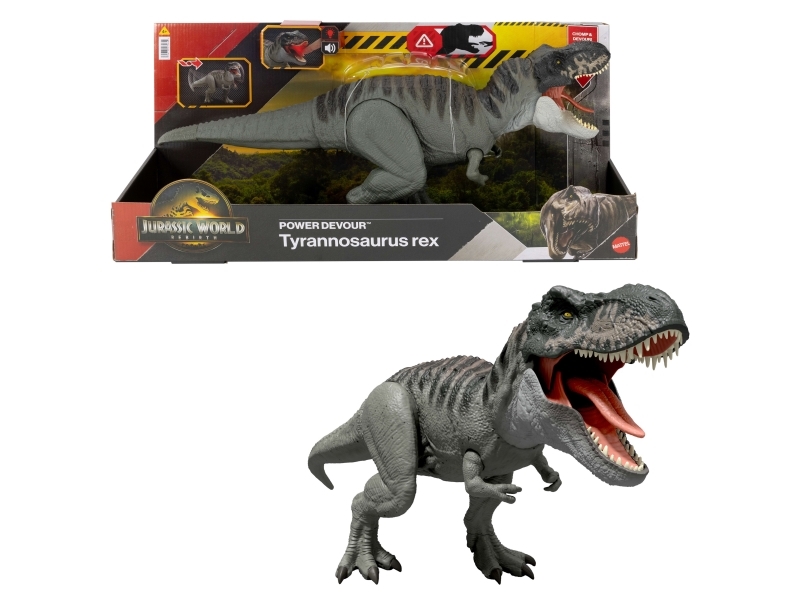 Jurassic World Dinosaur - 55 cm - Rebirth Power Devour - T-Rex m