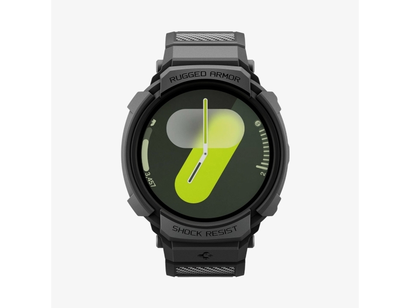 Spigen Rugged Armor Pro Watch 8 (40Mm) Case + Band Matte Black, Case + Band, Smartwatch, Black, Samsung, Watch 8 (40Mm), Thermoplastic Polyurethane (