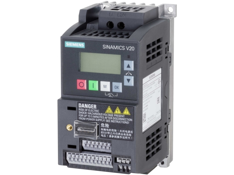 Siemens Frequenzumrichter 6Sl3210-5Bb13-7Bv1 0,37 Kw 200 V, 240 V