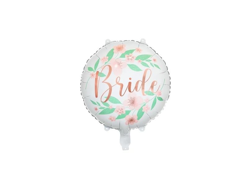 Folienballon Braut Mit Blumen