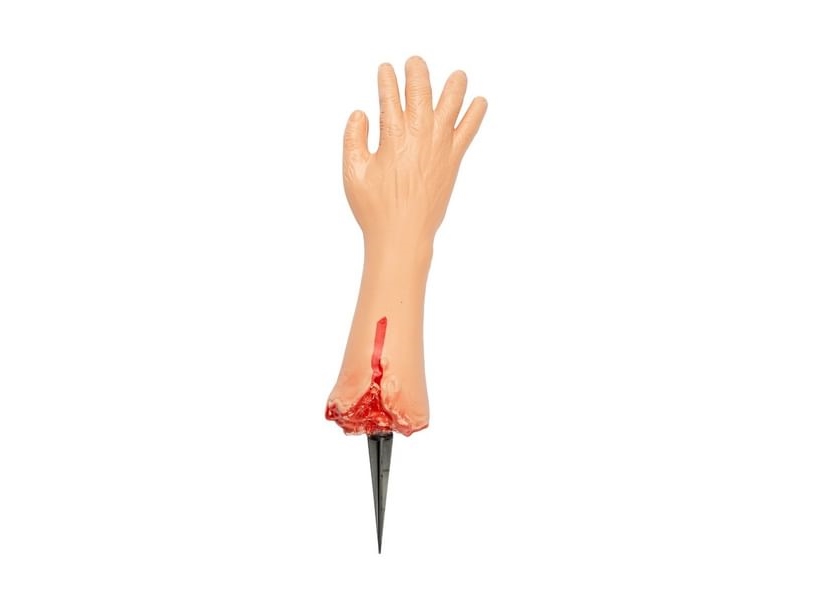 Geschnitzte Hand Mit Geschliffenem Stachel