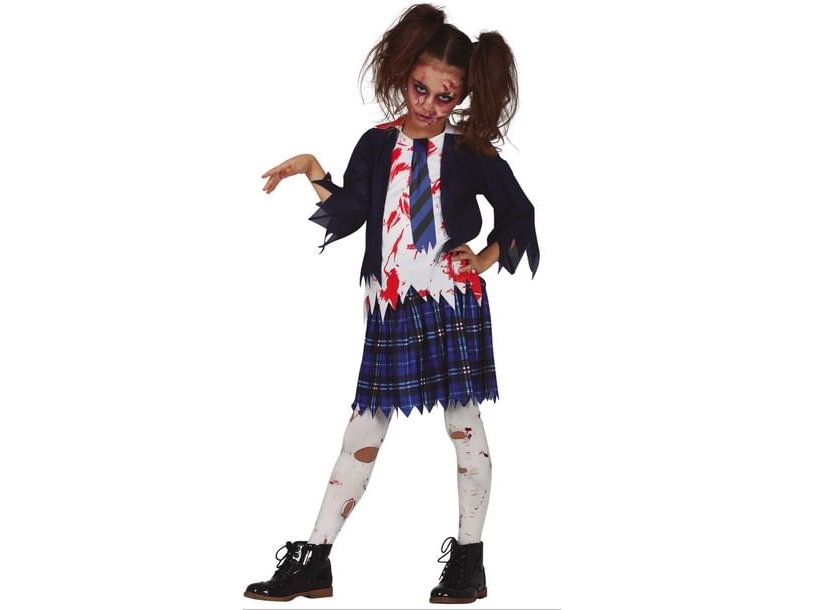 Zombie Skolepige Kostume