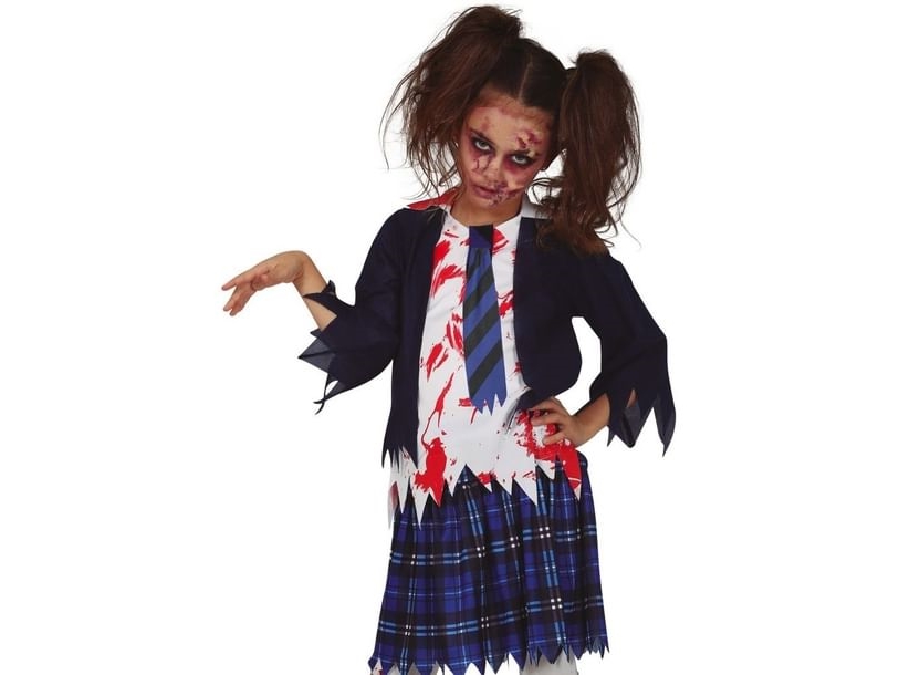 Zombie-Schulmädchenkostüm