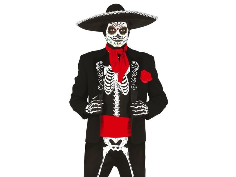 Mexikanisches Skelett Kostüm