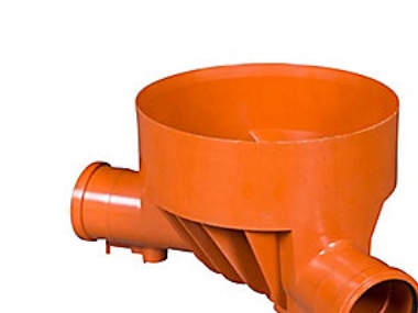 Rense-insp.brønd 425-315mm T3 - lige gennemløb og V. tilløb. Spidsende på udløb. Kaczmarek