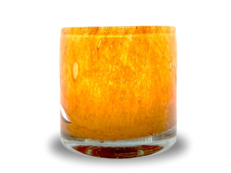 Securit® Stage AYLA, munblåst återvunnet glas, guldorange | Belysning - Inomhusbelysning - Bordslampa | GameStuff