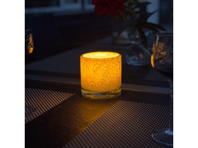 Securit® Stage AYLA, mundblæst genanv. glas, gy.orange