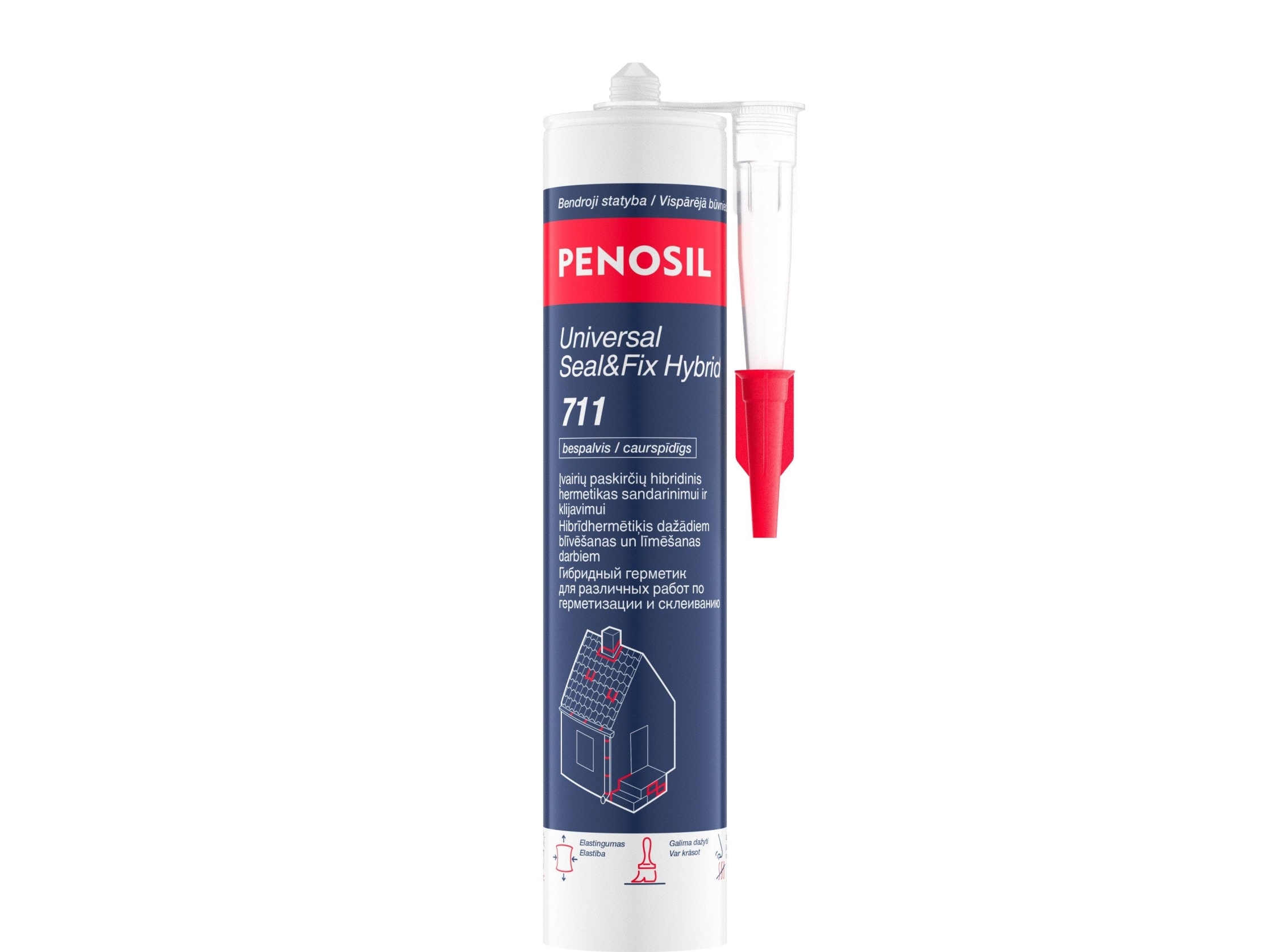 Penosil Universal Sealant Seal&Fix 711C 280 Ml, White