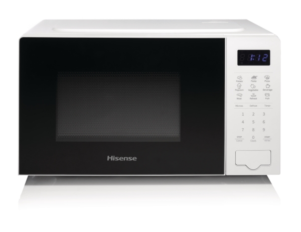 Hisense H20mows4uk, Bordplade, Solo Mikroovn, 20 L, 700 W, Indbygget Skærm, Led