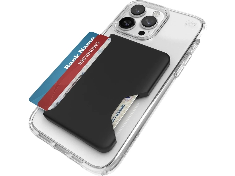 Speck ClickLock Wallet For MagSafe - Magneettinen MagSafe-lompakko (musta)