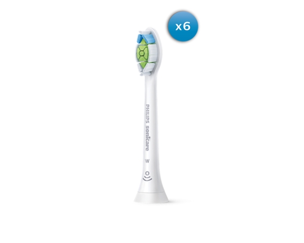 Philips Optimal White HX6066/87 6-pack borsthuvuden, 6 styck, Vit, 3 månad (er), Medium, 62000 rörelser per minut, Philips | Hälsa - Tandvård - Tandborsthuvuden | GameStuff