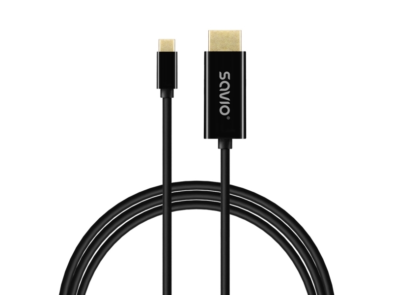 Savio Cl-191, 2 M, Usb C, Sort