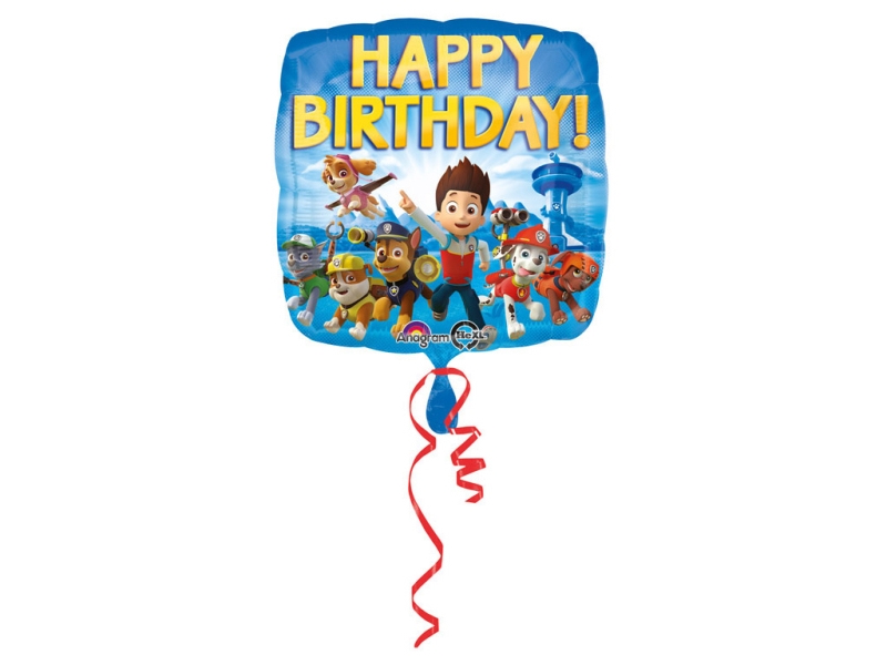 Amscan 3018001, Spielzeugballon, Folie, Mehrfarbig, Bild, Geburtstag, Quadratisch