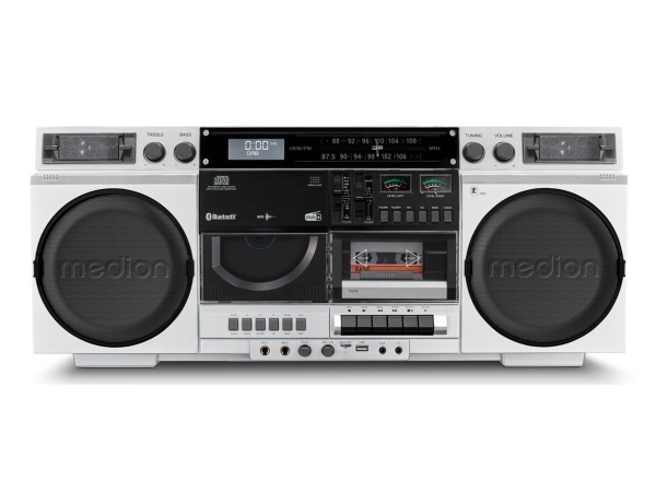 MEDION LIFE P66538, Vit, 20 W, 2-vägs, DAB+, FM, PLL, LCD, 10 m | TV, Ljud & Bild - Stereo - Mikro & Mini stereo | GameStuff