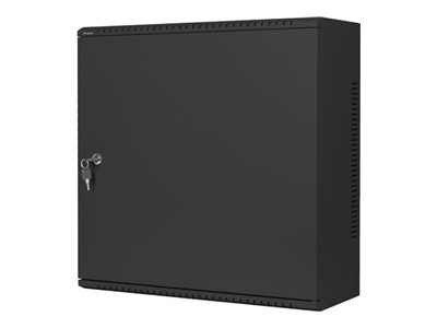19"-Rackeinbauschrank 6U+3U 540X200 Low-Profile Schwarz Lanberg (Montiert)