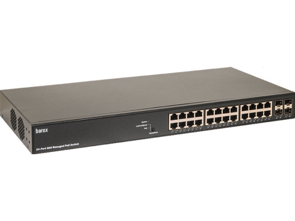 Barox Ry-Gsp22-26/370, Unmanaged, L2, Gigabit Ethernet (10/100/1000), Power Over Ethernet (Poe), Rack-Einbau
