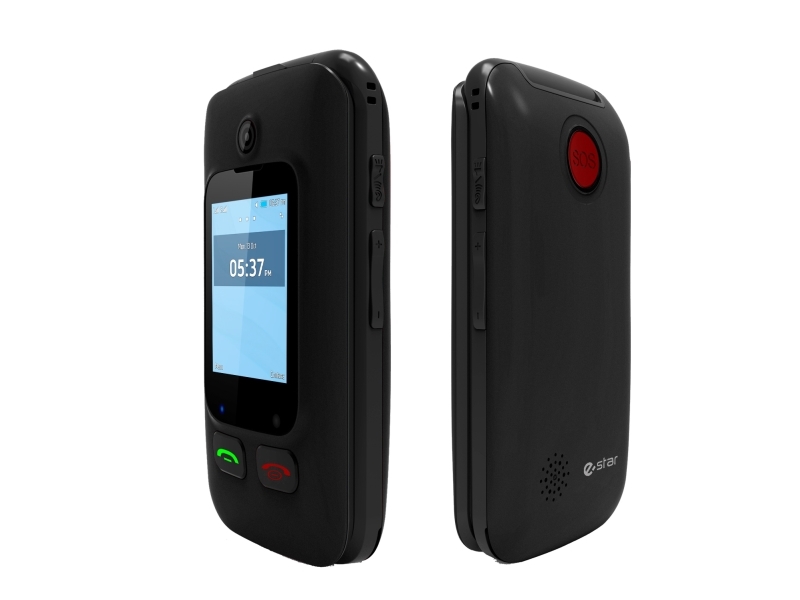 Digni Flip By Estar Clamshell Phone 2.4&Amp#039&Amp#039+ 1.77" Juodas