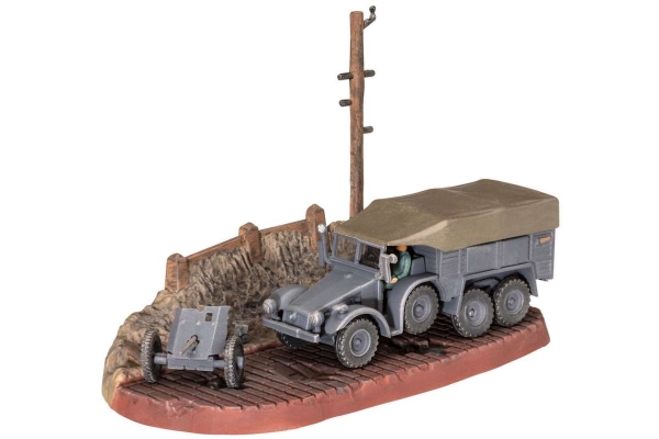 Startsæt Krupp Protze Kfz 69 M/3,7 Cm Pak 1:76