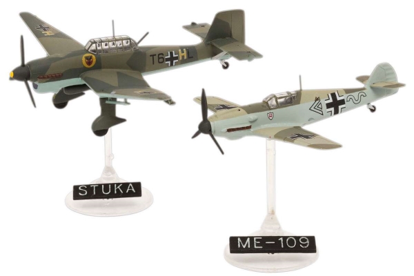 Messerschmitt Bf109e+Ju87b Stuka Starter Kit 1:144
