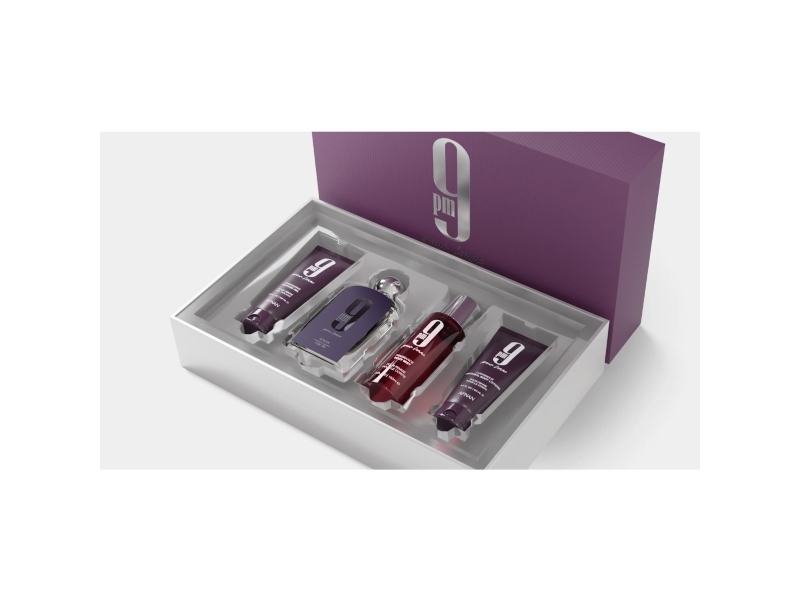 Afnan 9Pm Pour Femme Gavesæt Til Kvinder Parfumevand 100 Ml + Showergel 100 Ml + Bodylotion 100 Ml + Bodyspray 150 Ml