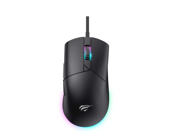Havit Ms1038, Ambidextrous, Optisk, Usb Type-A, 8000 Dpi, Sort
