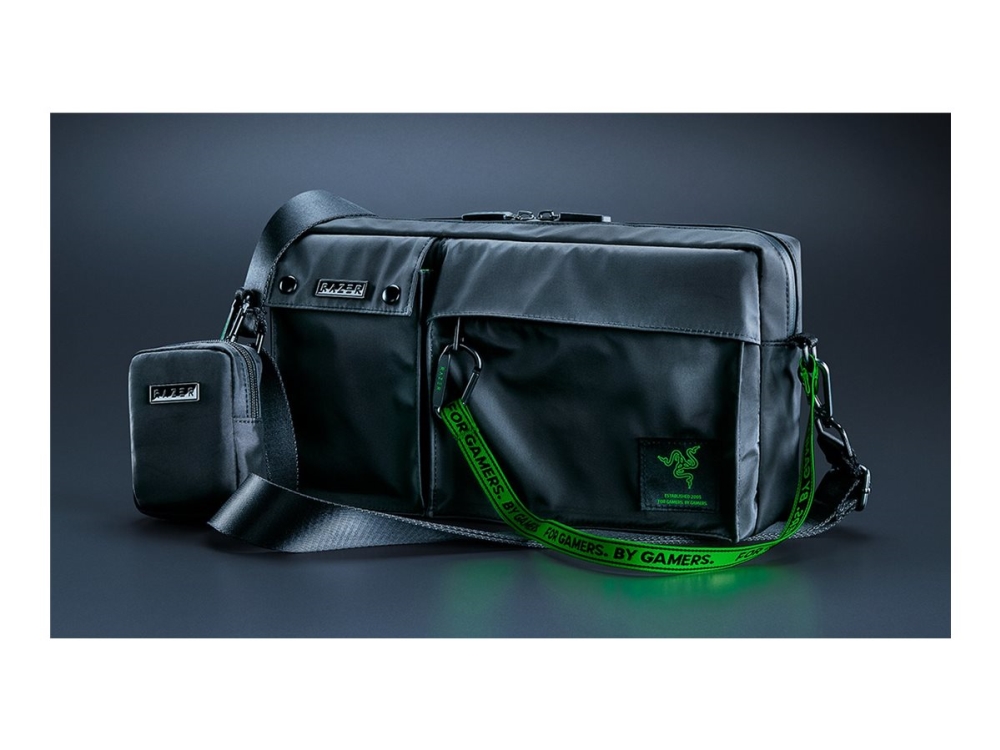 Razer Xanthus Crossbody Bag, Unisex, Schultertasche, Fronttasche, Reißverschlusstasche, 1 Taschen, 3 Taschen