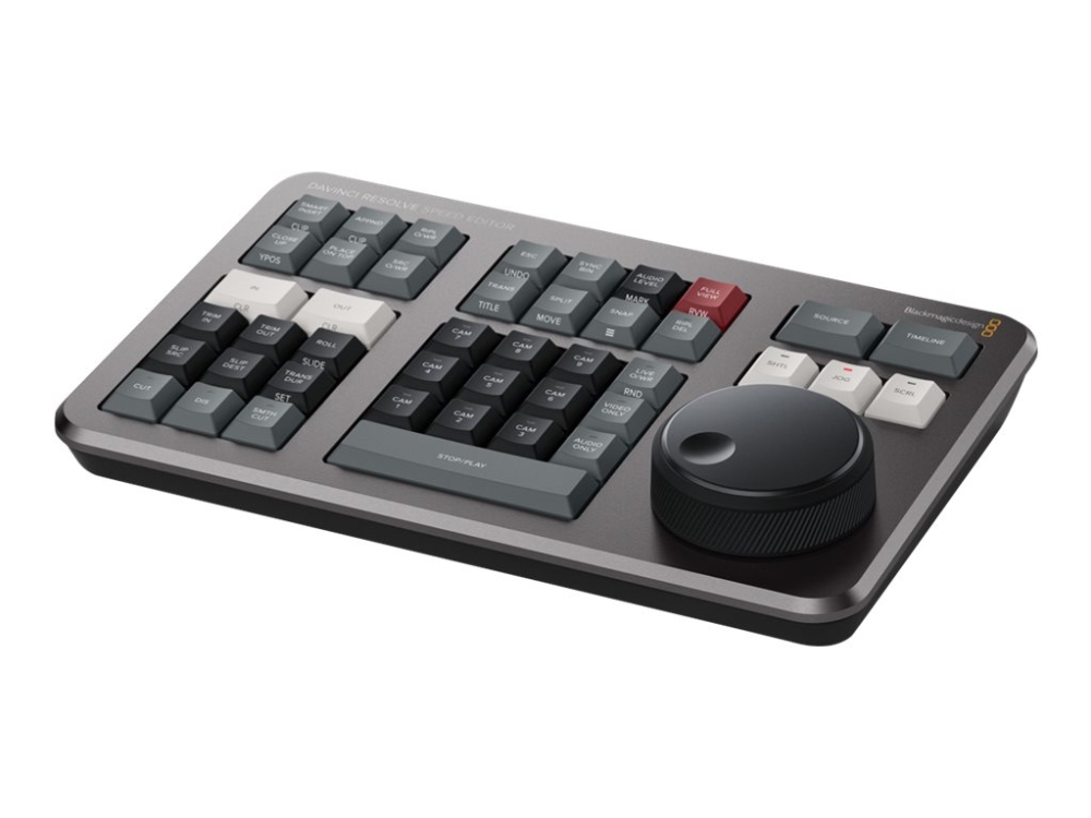 Blackmagic Design Davinci Resolve Speed Editor, Schwarz, Grau